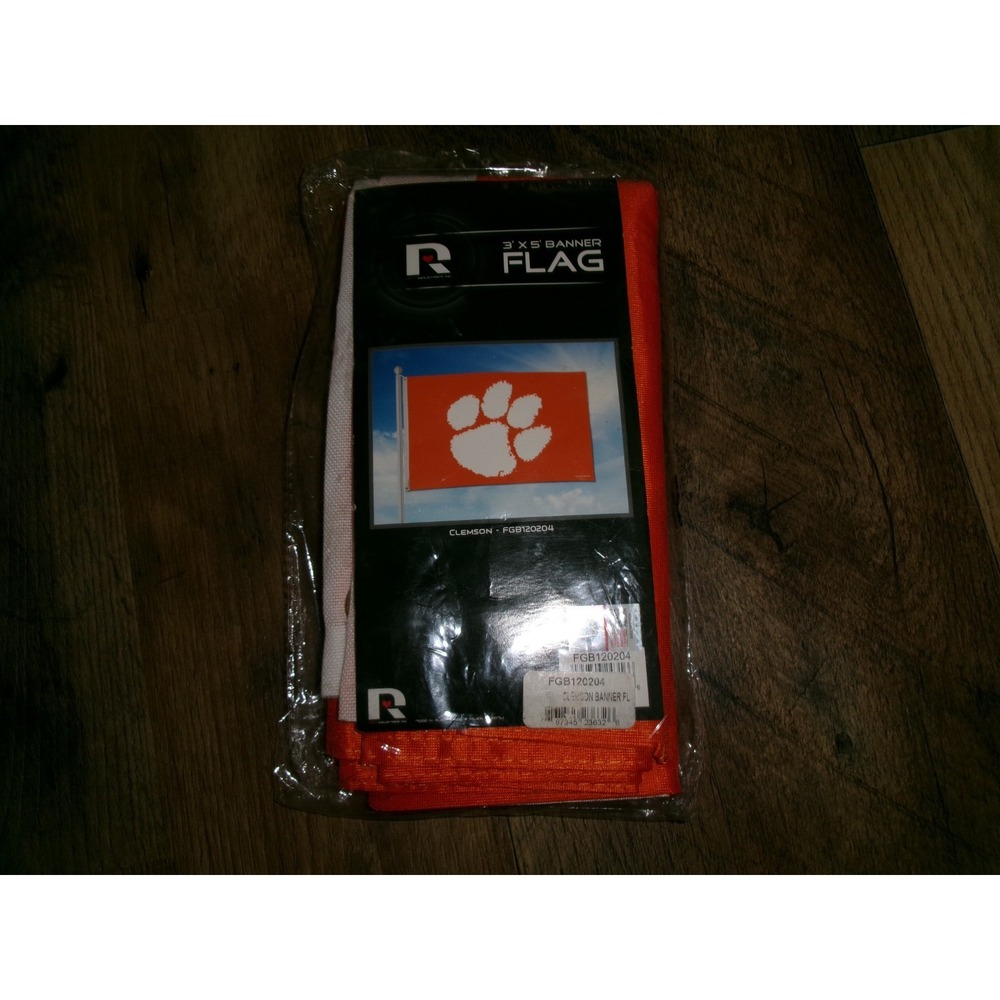 CLEMSON TIGERS FLAG BANNER FAN 3X5  VINTAGE J1